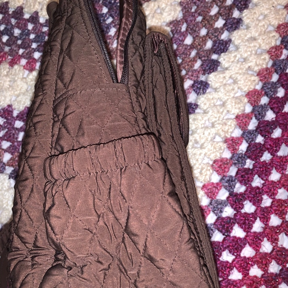 Vera Bradley backpack brown quilted pattern - Picture 5 of 16